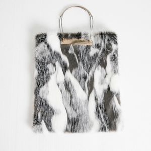 Patchwork Faux Fur Tote
